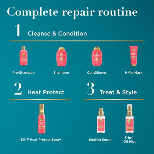 OGX Repair & Protect Bond Protein Hair Mask - Deep Conditioning Treatment for Shiny, Smooth Hair | 6.7 fl. oz