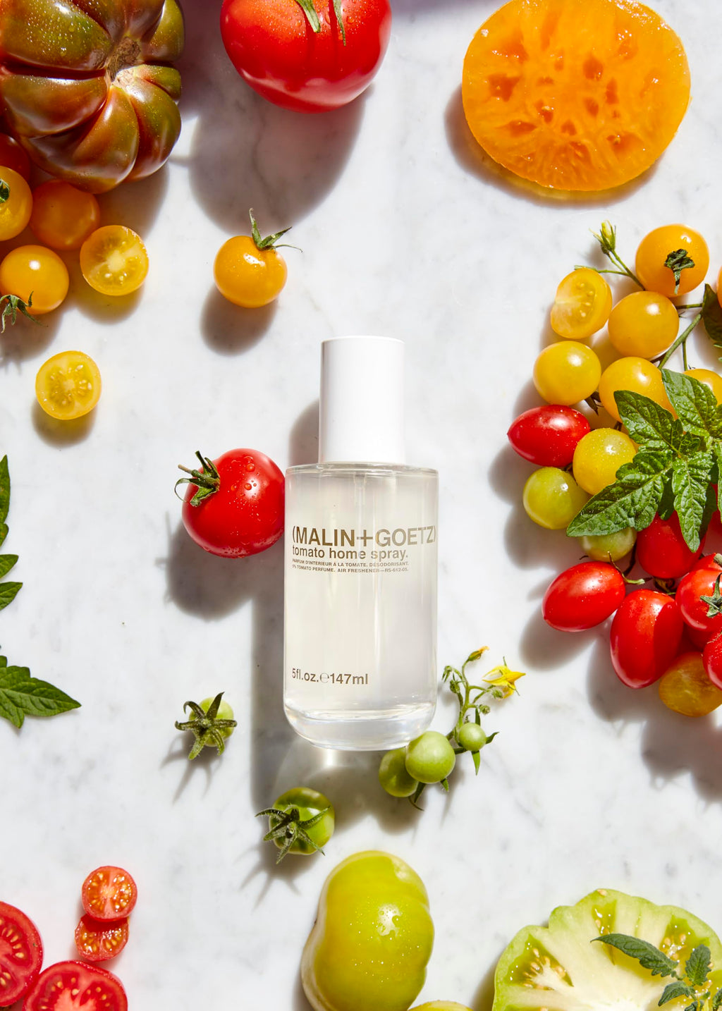 MALIN+GOETZ Tomato Home Spray, 5 Oz., Alcohol-Free Odor Absorber, Natural Ingredients, Use in Any Space Including Bathroom, Kitchen, and Living Room, Air Freshener