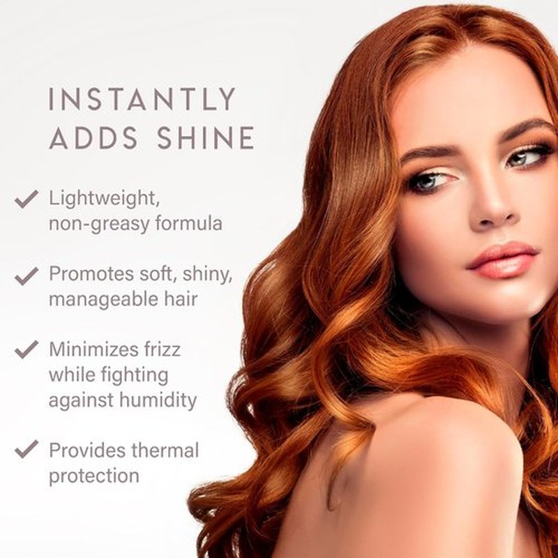 ALURAM Coconut Water Shine Serum - Frizz Control & Radiant Gloss for All Hair Types | 2 Fl Oz
