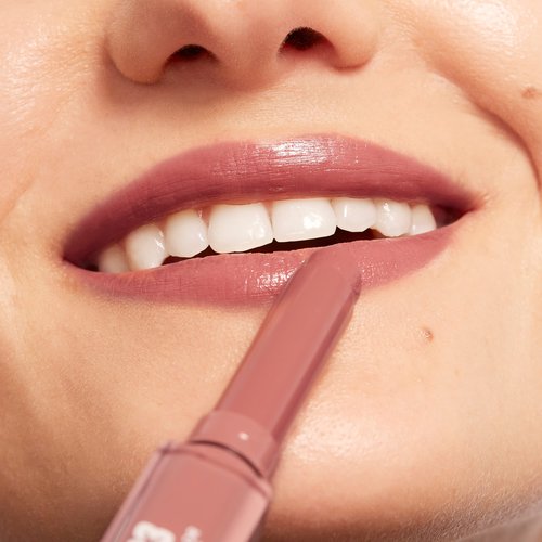 3INA The Color Lip Glow - Highly Pigmented Lipstick for Women with Shea Butter - Lip Gloss and Lip Balm Effect - 503 Medium Nude Pink - 0.05 oz