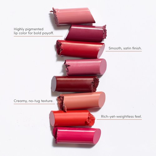 Jane Iredale ColorLuxe Hydrating Cream Lipstick, Creamy, Highly Pigmented Lip Color Delivers Weightless Moisture and Bold Payoff, Satin Finish, Vegan