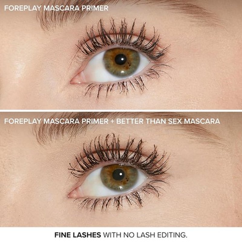 Too Faced Better Than Sex Mascara & Foreplay Primer Travel Duo - Volumizing & Conditioning, 0.17 Fl Oz & 0.13 Fl Oz