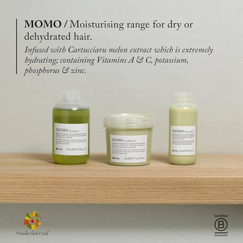 Davines MOMO Potion Leave-In Combing Cream - Hydrating Formula for Dry Hair with Melon Extract, 5.07 Fl Oz