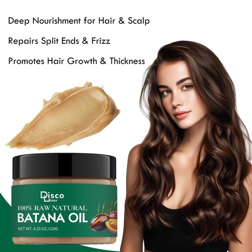 Batana Oil for Hair Growth, 100% Raw Natural from Honduras, Hair Growth Oil for Thicker, Longer Hair, Scalp, Dryness Dandruff, Eyelashes, Beard, Skin