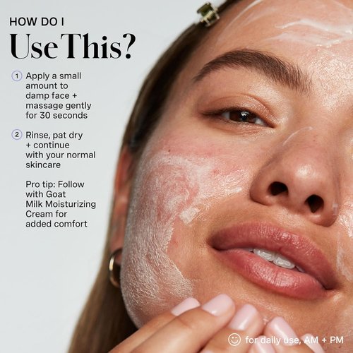Kate Somerville Goat Milk Cleanser - Gentle Daily Face Wash for Sensitive Skin | Relieves Dryness & Tightness