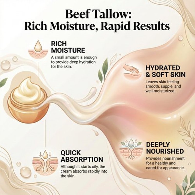 IKARIAN 100% Grass Fed Beef Tallow for Skin Care | Premium Whipped Moisturizer | Face + Body | Single Ingredient, All natural | 4 FL. oz. (Unscented)