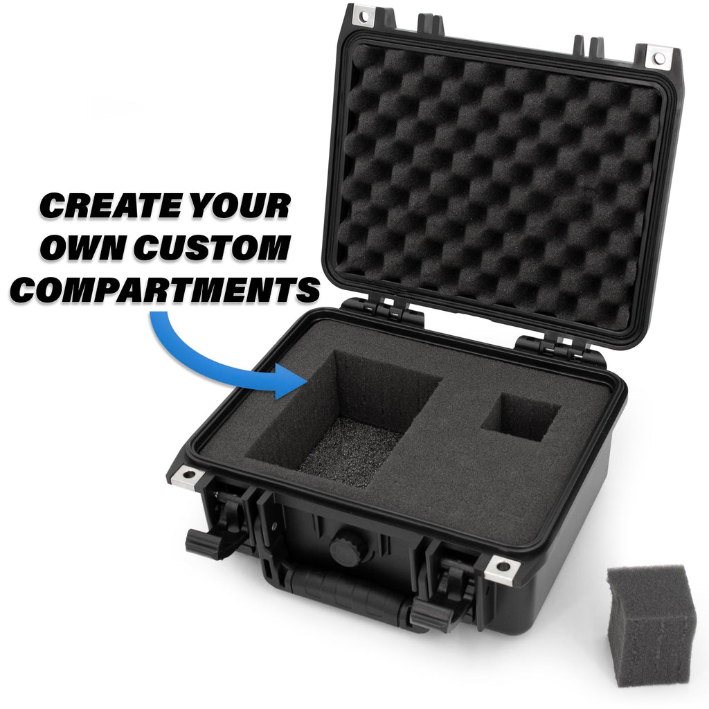 Casematix 11" Waterproof Studio Recording Microphone Case Compatible with Blue Ember Xlr Condenser Microphone and Audio Accessories