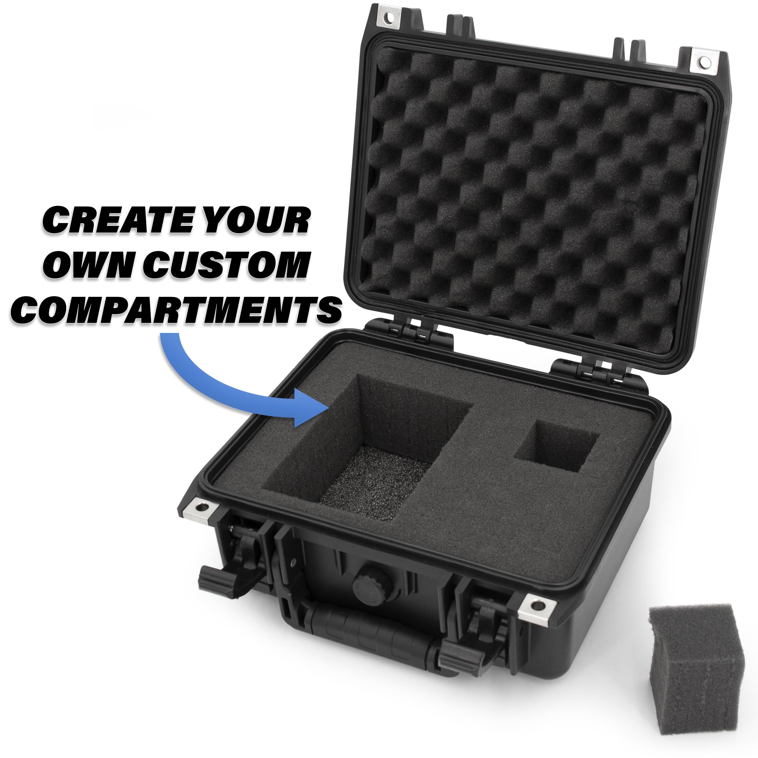 Casematix 11" Waterproof Studio Recording Microphone Case Compatible with Blue Ember Xlr Condenser Microphone and Audio Accessories