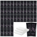Hot or Cold Moist Cotton Towel Bulk Moist Towelettes Individually Wrapped 8.7" x 8.7",White Towel Services,Refreshment Pre Moistened Towels Lavender Scent for Travel Sport Party Spa Dentist Hotel100