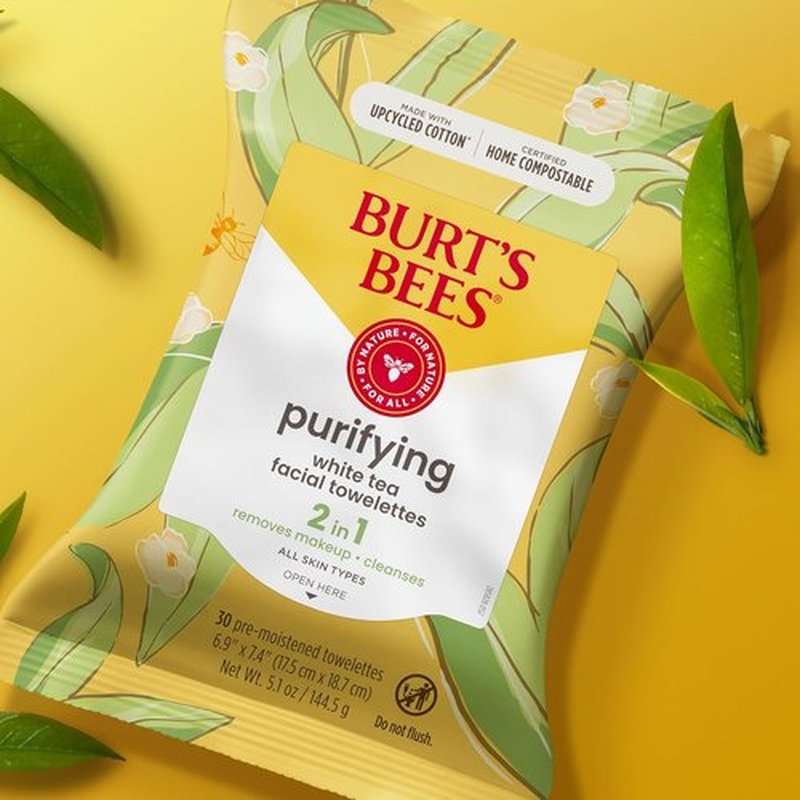 Burt's Bees Face Wipes - Hydrating Makeup Remover for All Skin Types | 30 Count (3-Pack)