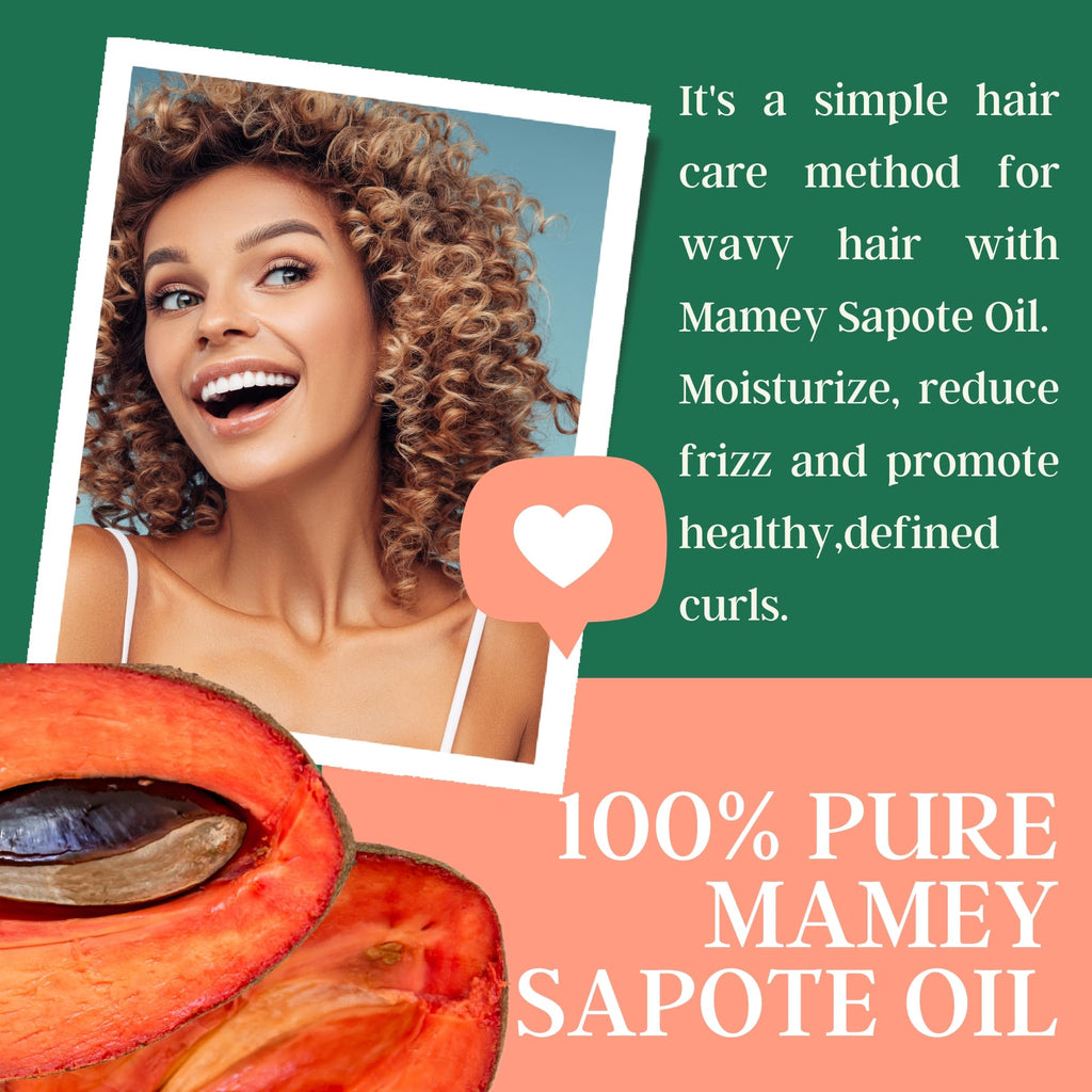 Best Nature's Cosmetics Mamey Sapote Oil Organic - revitalize dry skin and hair with deep moisture and frizz control. For curly, wavy hairs. 2 fl oz / 60ml