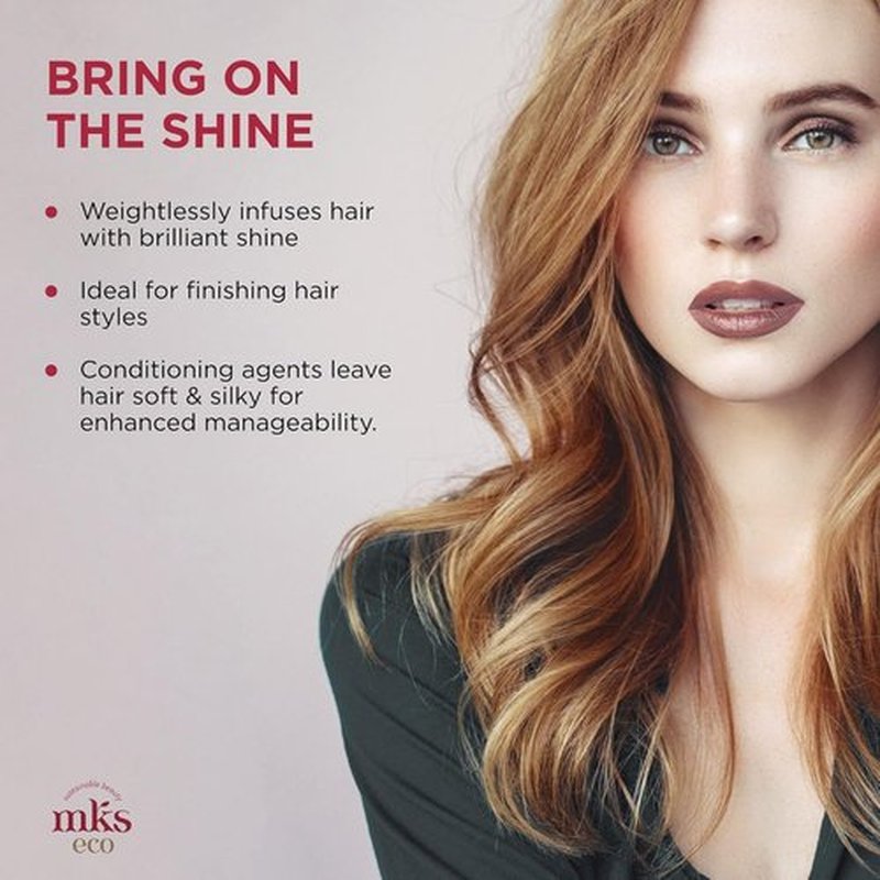 MKS Eco Let It Shine Shine Mist | Refreshing Hairspray with Moroccan Argan Oil - 4 fl oz - Vegan & Cruelty-Free