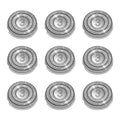 9 Pack SH30 Replacement Head Compatible with Philips Norelco Series 3000,2000,1000 and S738， Upgraded SH30 Compatibility Double blades for norelco 1000 replacement heads