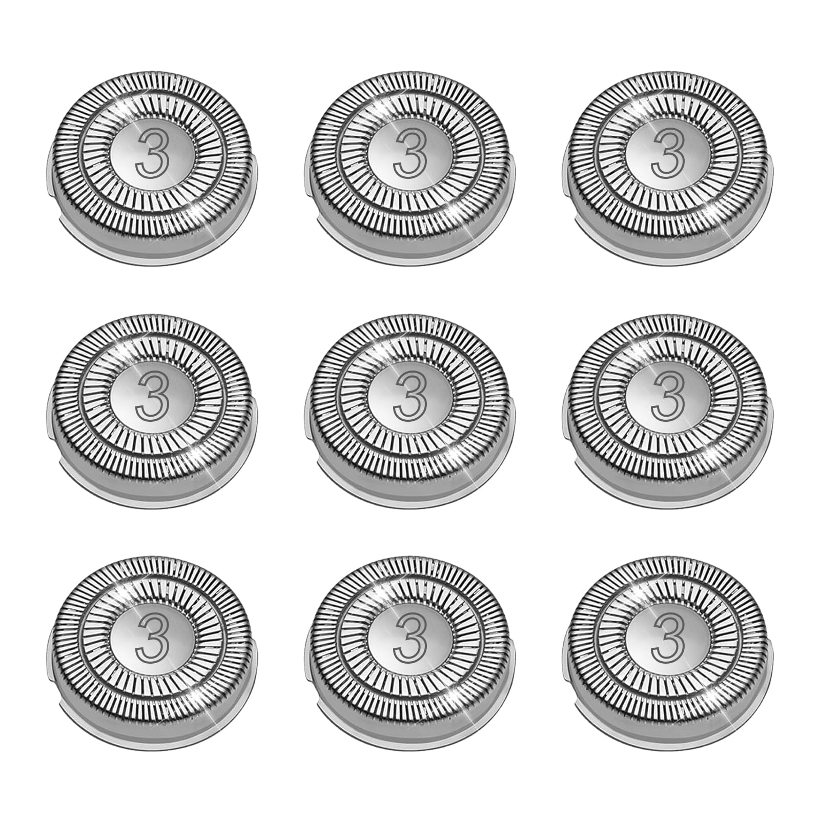 9 Pack SH30 Replacement Head Compatible with Philips Norelco Series 3000,2000,1000 and S738， Upgraded SH30 Compatibility Double blades for norelco 1000 replacement heads