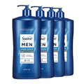 Suave Men Ocean Charge 2-in-1 Shampoo & Conditioner - Hydrating Formula with Pro Vitamin B5, Ocean Fresh Scent | 40 FL OZ Pump (4 Count)