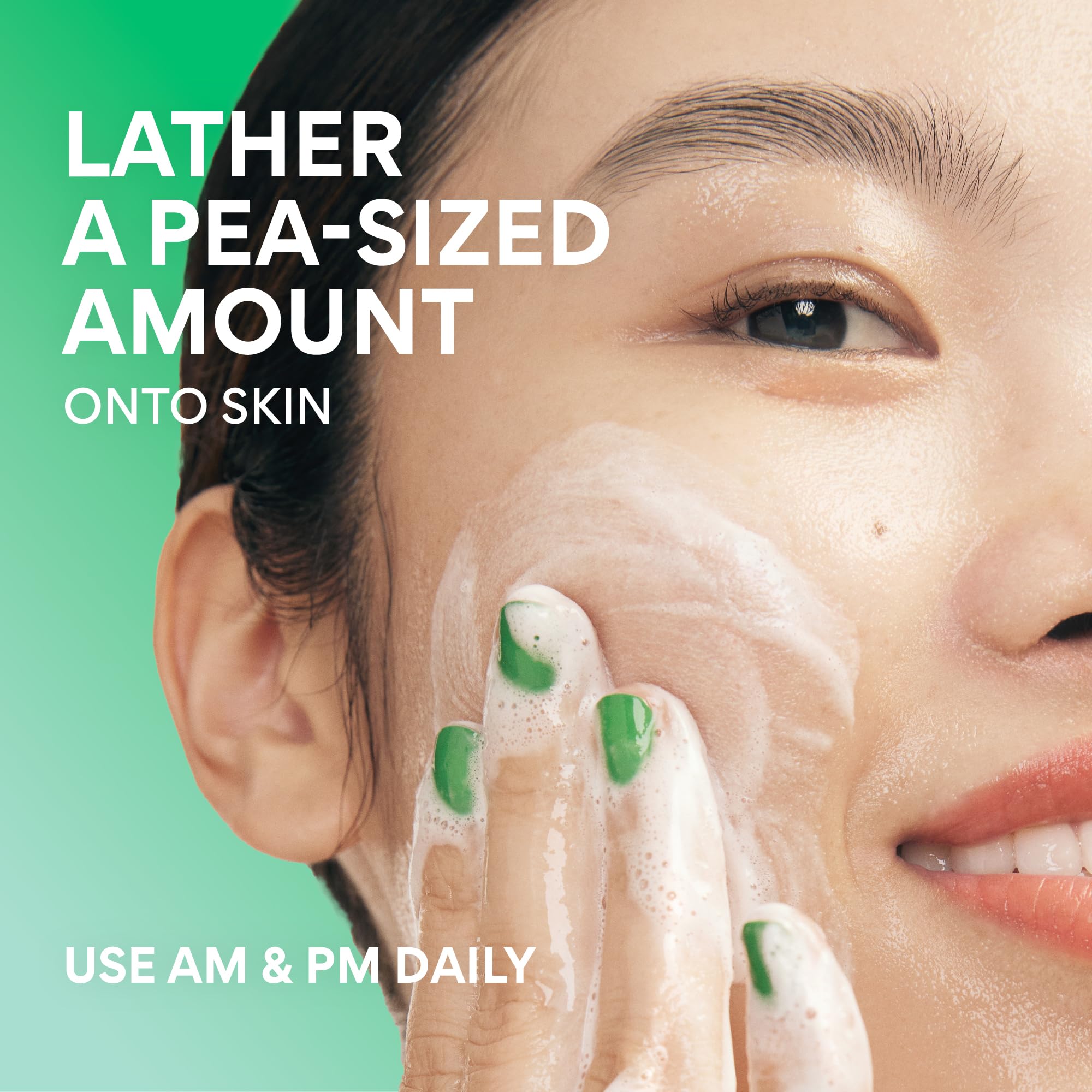 innisfree Green Tea Amino Acid Cleansing Foam,Sulfate-Free Hydrating Korean Face Wash,Gentle Lather,pH-Balanced Skincare,(Pack of 2)