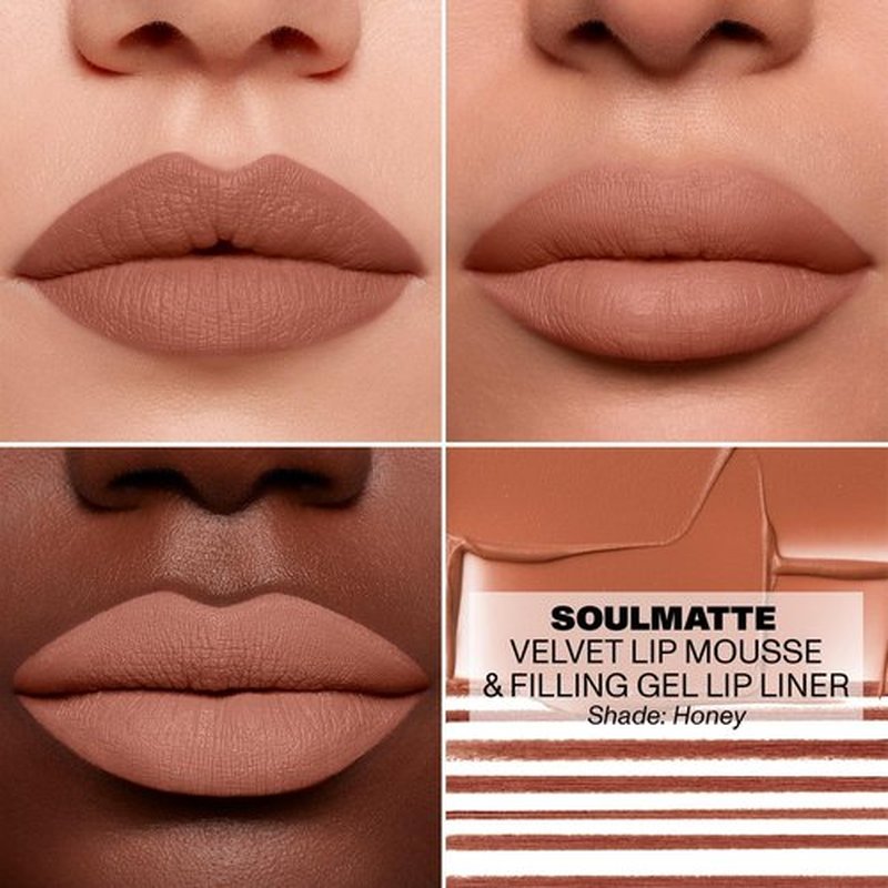 MORPHE Soulmatte Gel Lip Liner - Creamy Matte Lip Pencil with Sweet Almond Oil - Honey (0.007 oz)