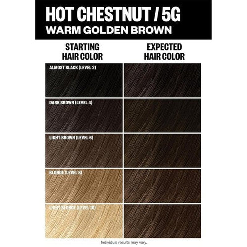 IGK Permanent Hair Color Kit - 5G Hot Chestnut | 100% Gray Coverage, Strengthens & Adds Shine, Ammonia Free