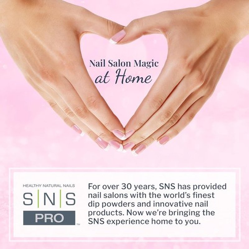 SNS Nail Dip Powder Starter Kit - Hot Pink & Red | Includes Base Coat, Activator, Brush & More
