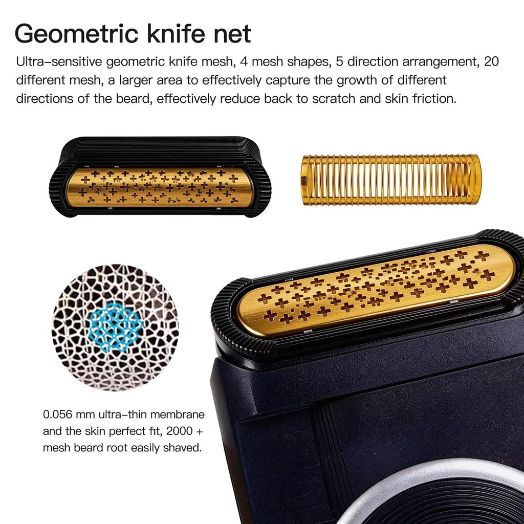 Upgraded 5S P40 P50 P60 P70 P80 Shaver Blade Cutter Foil Kit w/Plastic Sealed Packaging for Br-aun M30 M60 M60S M90 M90S