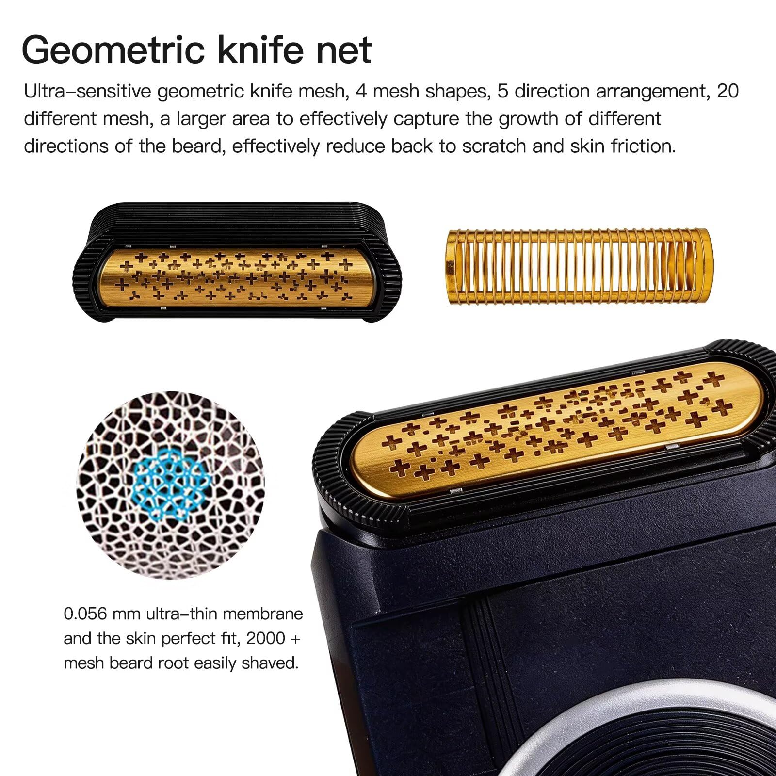 Upgraded 5S P40 P50 P60 P70 P80 Shaver Blade Cutter Foil Kit w/Plastic Sealed Packaging for Br-aun M30 M60 M60S M90 M90S