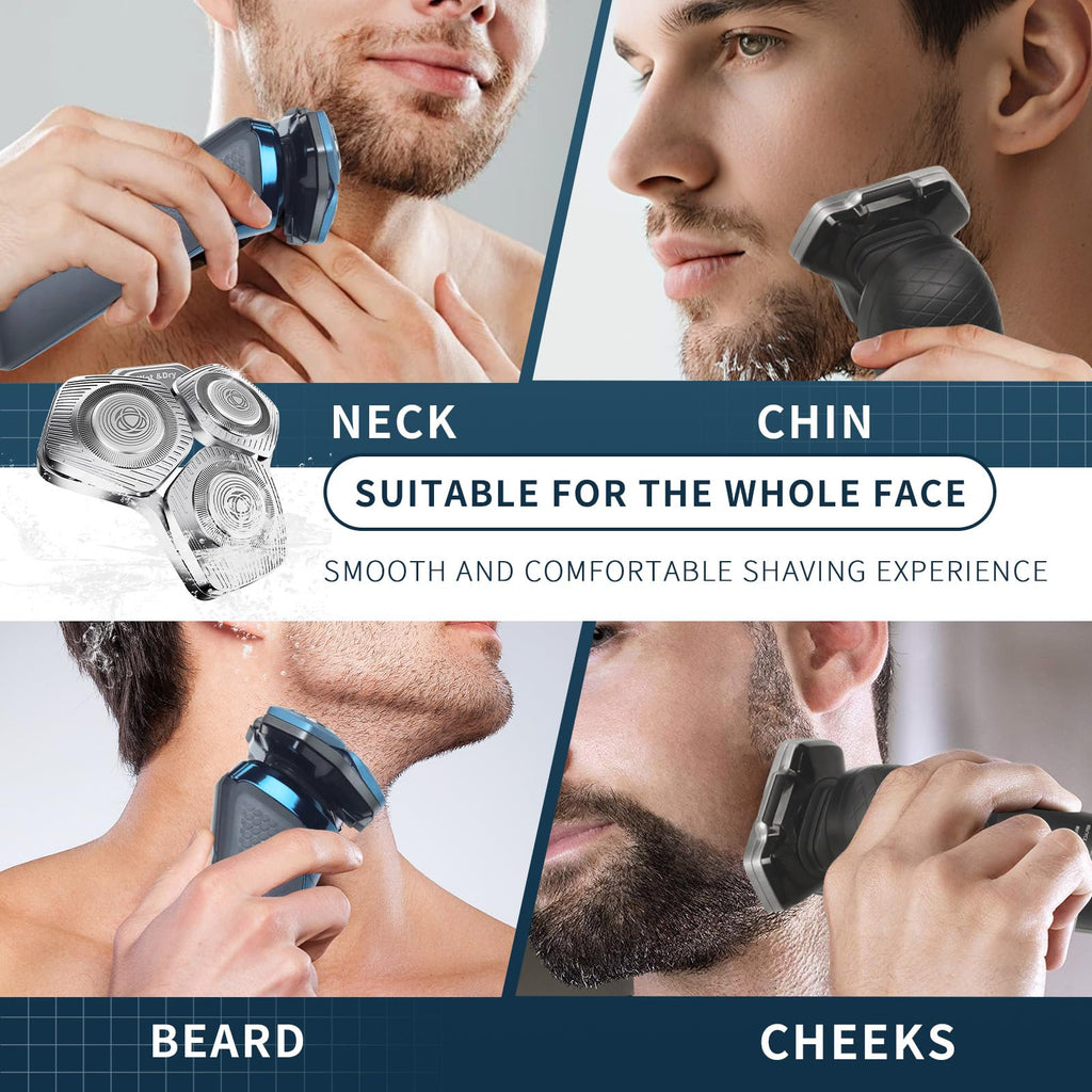 2 Pack SH71/50 Shaving Heads, Compatible with Philips Shavers,Silver