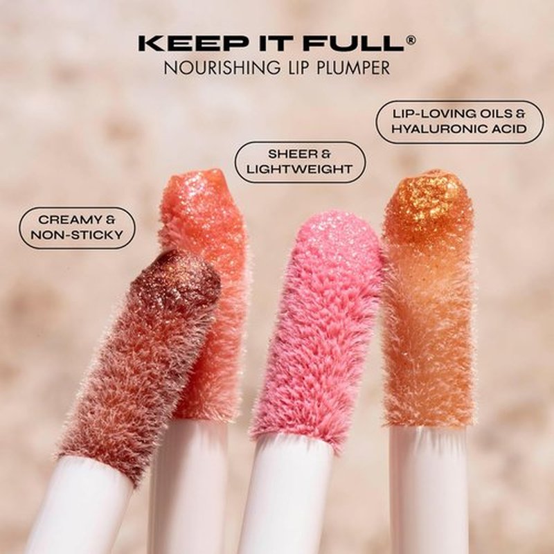 Milani Lip Gloss - Keep It Full Nourishing Lip Plumper with Hyaluronic Acid | Moonlight 0.13 Fl. Oz.
