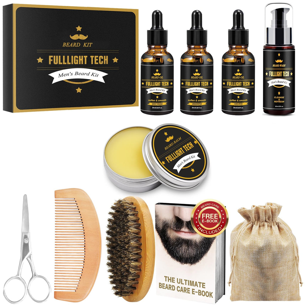 FULLLIGHT TECH Christmas Gifts for Men,Skin Care for Men,Beard Care Kit