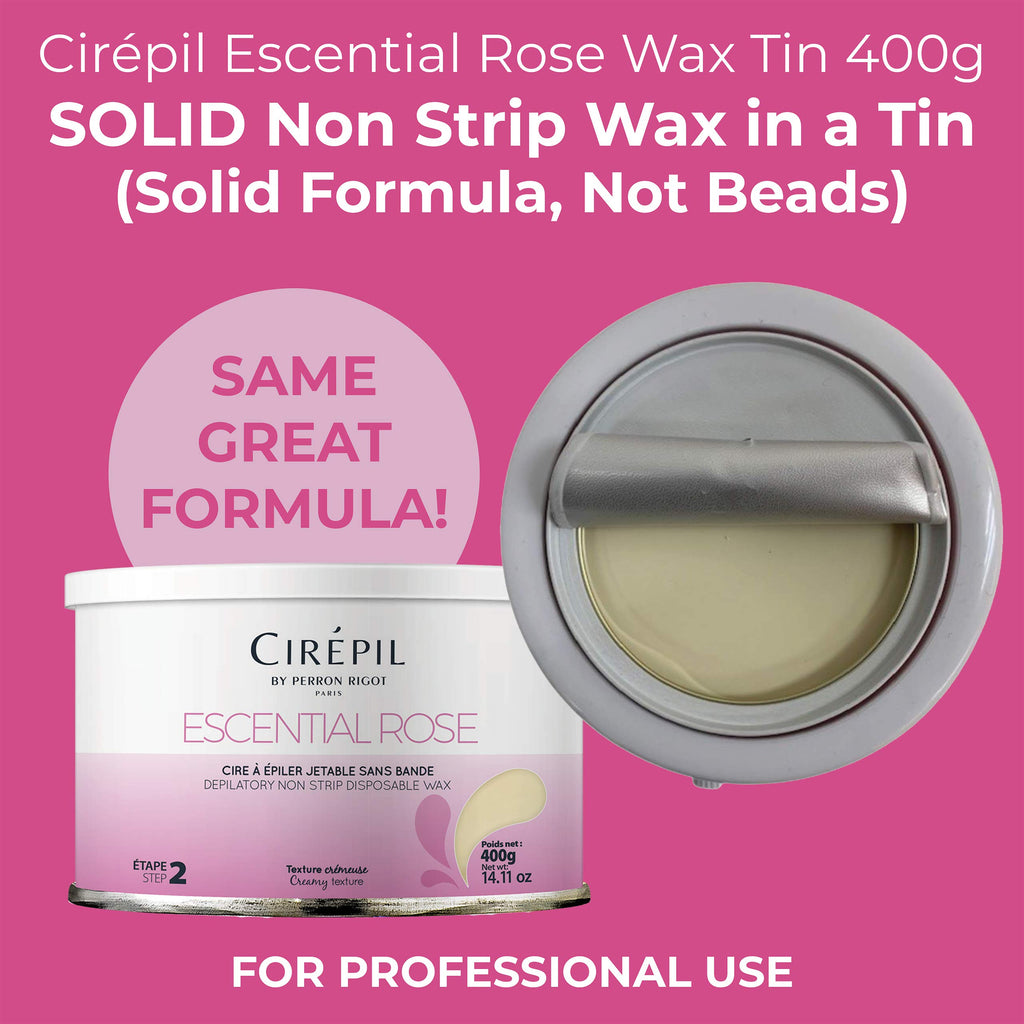 Cirepil ESCENTIAL ROSE Stripless Hard Wax Tin 14.11oz / 400g