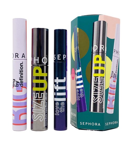Sephora Collection Mascara Trio Set - Love The Lift, Size Up & Big By Definition | Perfect for Stunning Lashes