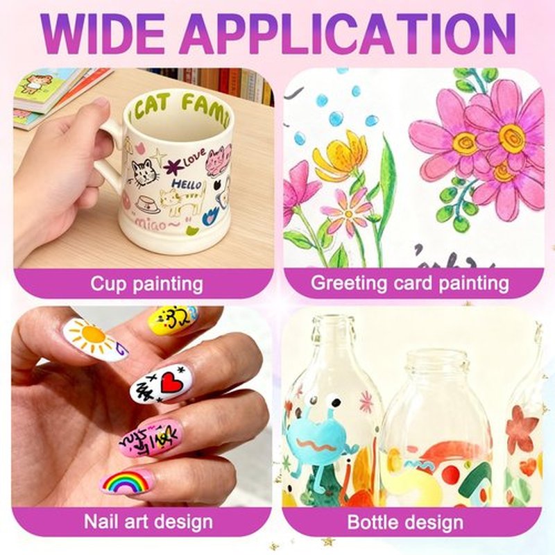 12 Colors Nail Art Pens Set, 2025 New Nail Art Markers for Gel Nails, Nail Point Graffiti Dotting Pen Drawing Painting for DIY Nail Art Beauty Adorn Manicure Tools