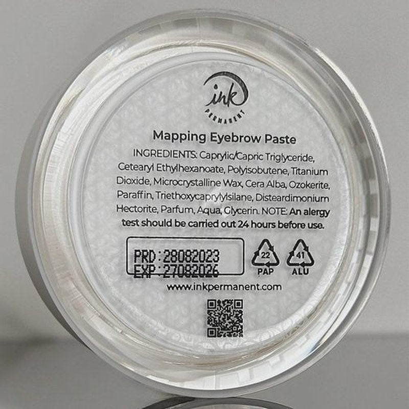 Eyebrow White Mapping Paste [Large 15g Bottle] Brow Mapping Paste, Eyebrow Contour for Microblading and PMU Supplies, Brow Design, Draw or Sketch the Shape