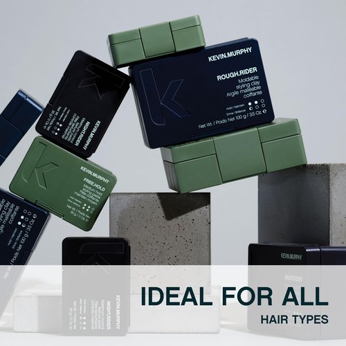 KEVIN.MURPHY ROUGH.RIDER Clay - Hair Strengthening - For All Hair Types - Moldable Styling Clay - Sulphate Free Care - 30 g / 1.1 oz (Pack of 2)