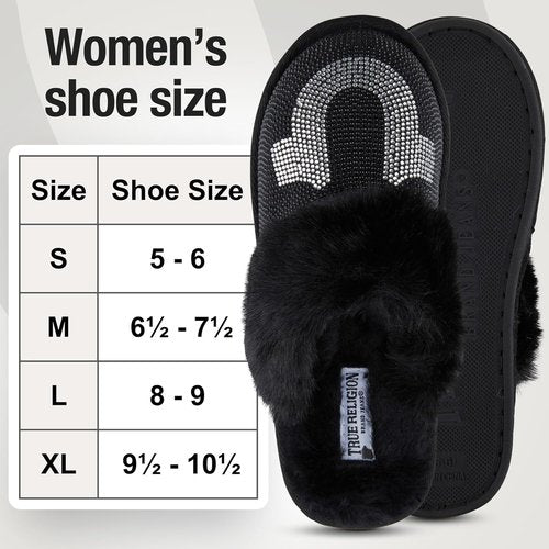 True Religion Women's Cozy House Slippers - Perfect Gift for Comfort and Style