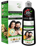 BIOGREEN ROOTS Ammonia-Free & Paraben Free Herbal Hair Shampoo - Hair Dye Shampoo for Women & Men - Natural Color & Herbal Nourishment - No Stain on Skin - Natural Black (200 ml)
