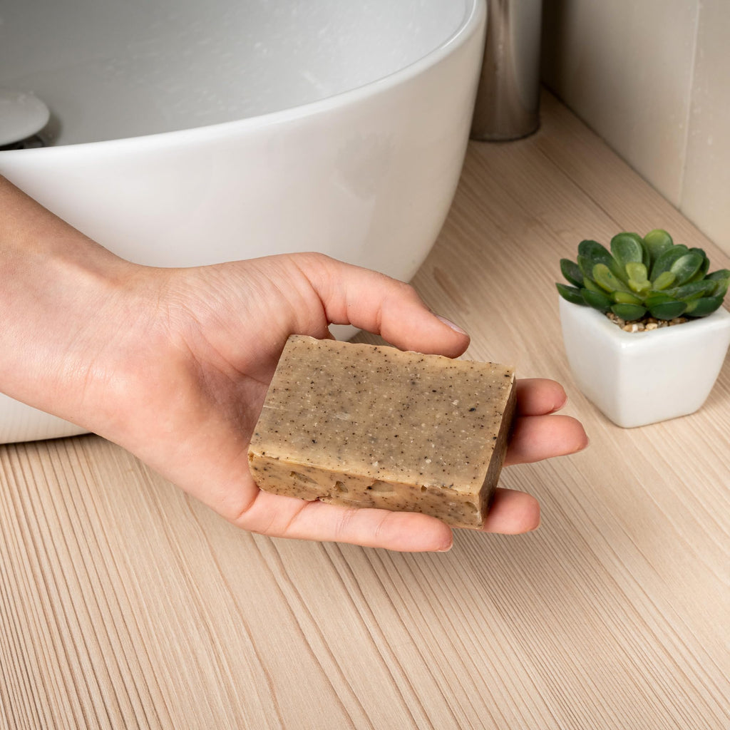 Amblior Natural Soap Bar Collection – Gentle Cleansing Soap Bars for Daily Skin Care – Multiple Scents Available – For Hand & Body Use (Scrub Soap)
