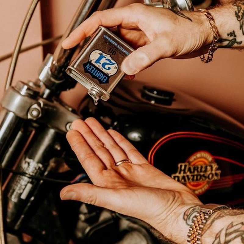 18.21 Man Made Hair, Skin & Beard Oil - Non-Greasy Conditioning Balm with Castor, Jojoba & Argan Oils | Premium Care for Tattoos & Mustaches