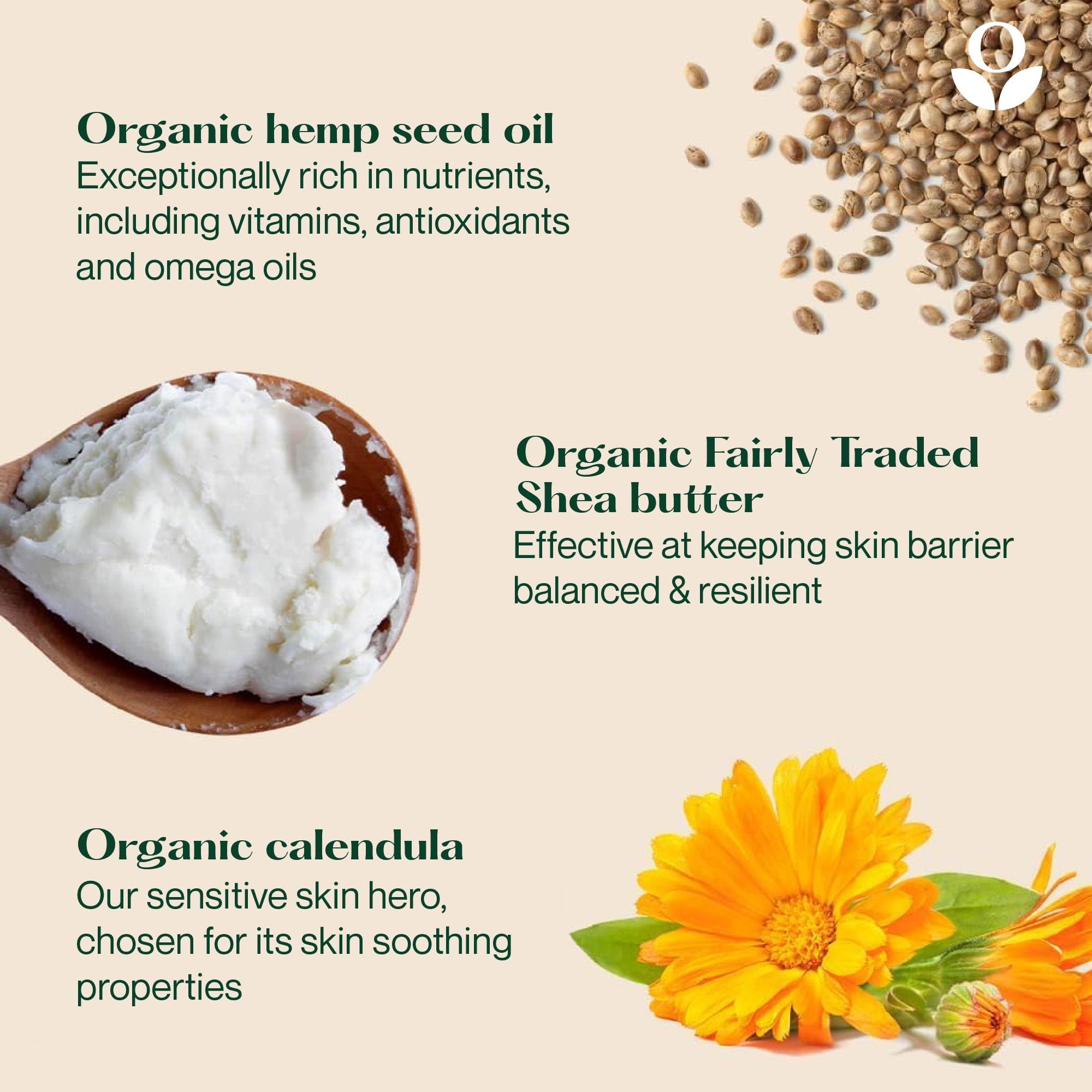 Balmonds - Daily Moisturizing Cream - 10.5oz. (300ml) - 99% Natural Moisturizer For Face & Whole Body - Free From Fragrance - Vegan - All Skin Types