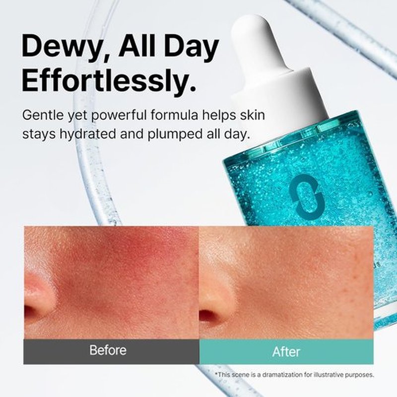 Ectoin Redness Soothing Serum - Lightweight Hydration for Blemish-Prone Skin | 8-Layer Hyaluronic Acid & Peptides | 1.01 fl. oz.