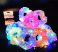 10Pcs Light Up Scrunchies Valentine's Day Party Favor, Gifts for Girls LED Scrunchy Hair Ties for Women & Girls Hair 80s, Glow in the Dark Party Supplies Festival Rave Accessories for Neon Glow Party
