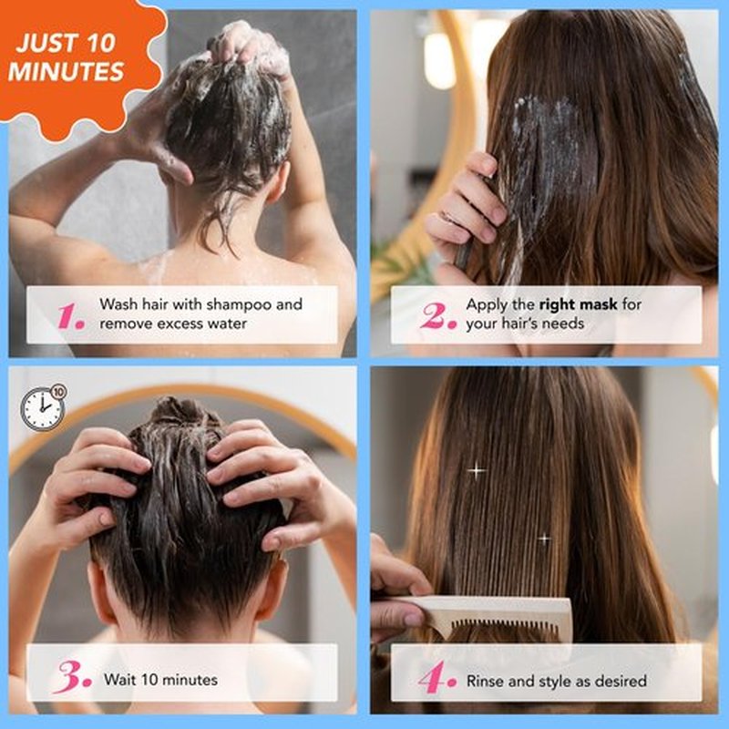 CRONOGRAMA CAPILAR, 3-SECOND HAIR FIX, Hair Mask for Damaged Hair, Deep Conditioning Hair Mask, Tratamiento para Cabello Seco y Maltratado, Deep Conditioner for Dry Damaged Hair, Frizz-Free
