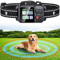 Wireless Dog Fence System, Dog Collar Electric Fence for Dogs- Fence for Dogs, GPS, Adjustable 49-6561ft Range, IPX7 Waterproof Rechargeable Collar, 3 Training Modes for Outdoor (All Black)