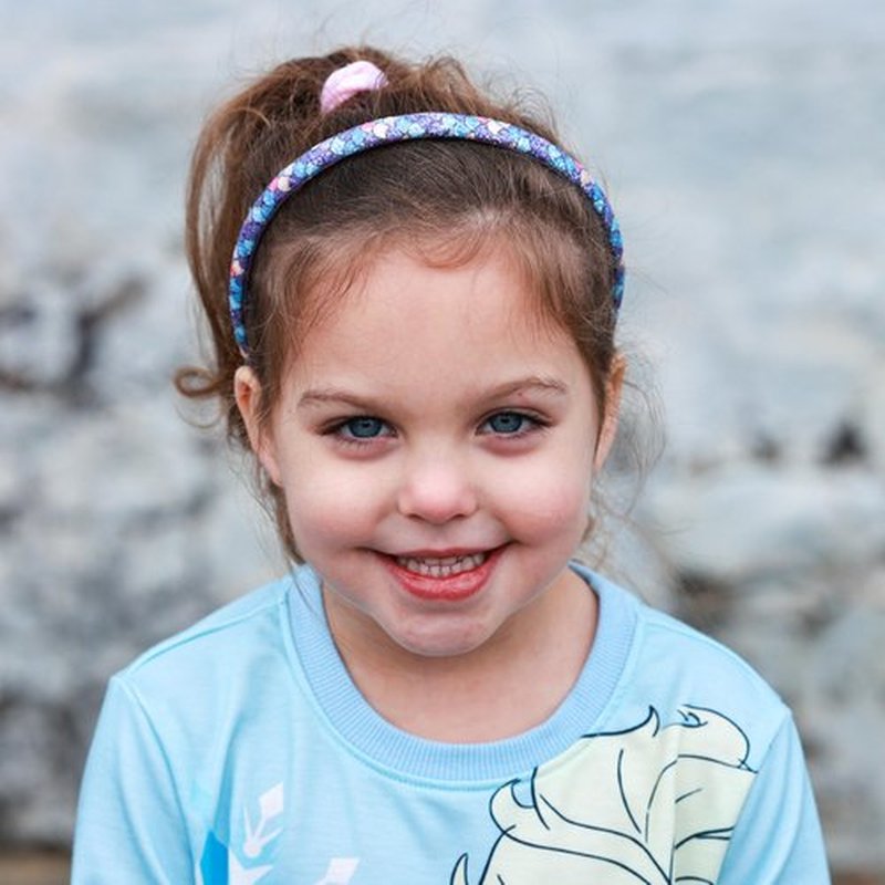 FROG SAC 6 Headbands for Girls - Thin Head Bands for Kids, Toddler Hair Band Accessories, Glitter Mermaid Floral Hairbands, Easter Basket Stocking Stuffers (Pink,Purple,Blue,Aqua,Green)
