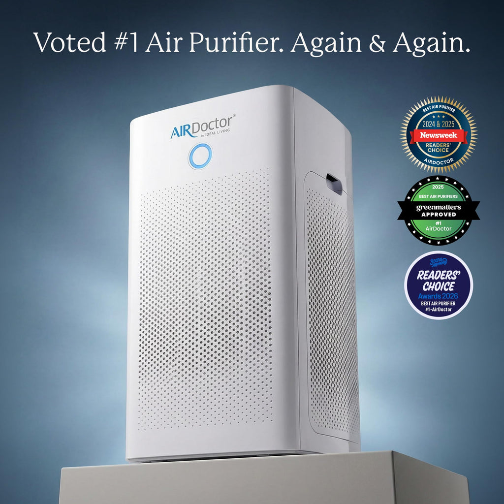 AIRDOCTOR AD5500 Smart App Air Purifier. Cleans Whole Home, XL Rooms Up to 4172 ft2. Removes Smoke, Dust, Pet Hair, Odors, Pollen. Hospital-Grade UltraHEPA, Premium Carbon Filtration