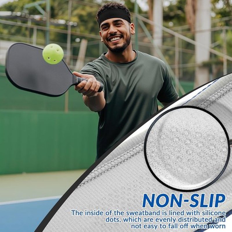 Sukeen Sports Headbands - Moisture-Wicking Non-Slip Sweatbands for Men | Breathable Elastic for Running & Fitness