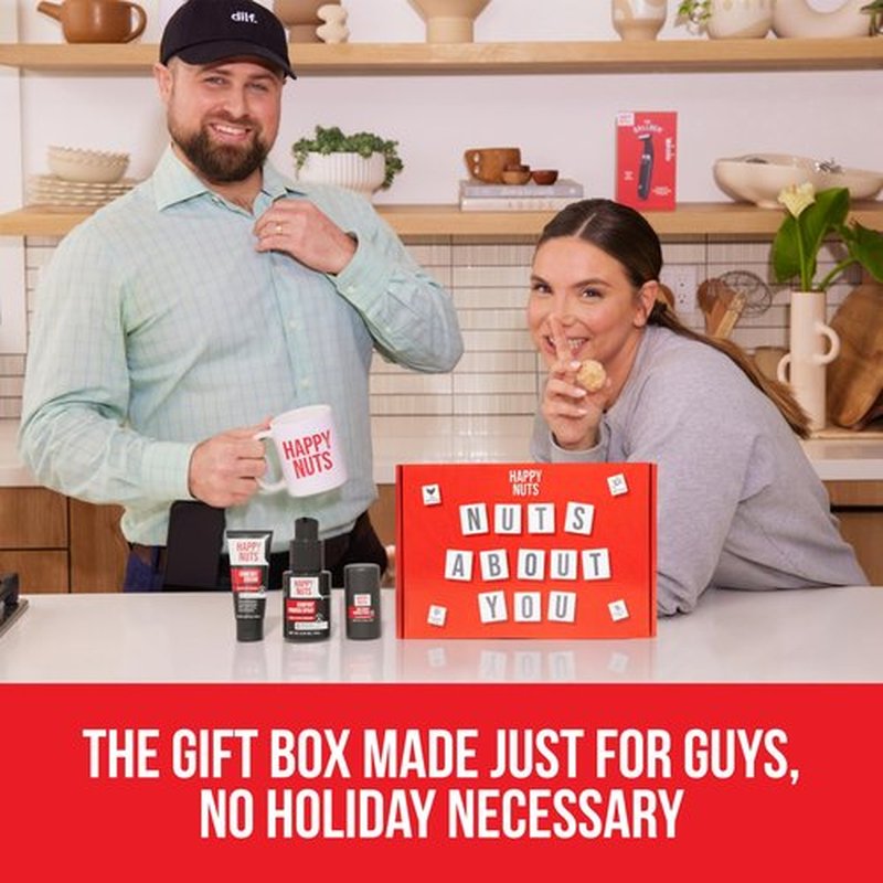 HAPPY NUTS - Nuts About You Anti Chafing Deodorant Essentials Bundle Kit - Gift Set for Men to Stay Fresh All Year Long