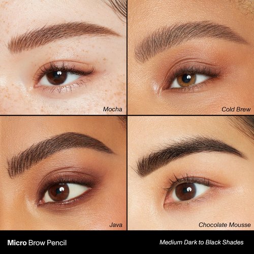 Morphe Micro Dual Eyebrow Pencil - Ultra-Precise Dual-Ended Brow Tool - Long-Lasting, Smooth Formula - Java (0.003 oz)
