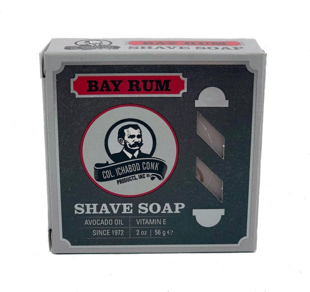Col. Ichabod Conk Glycerin Shave Soap, 2.25oz (Bayrum 4 Pack)
