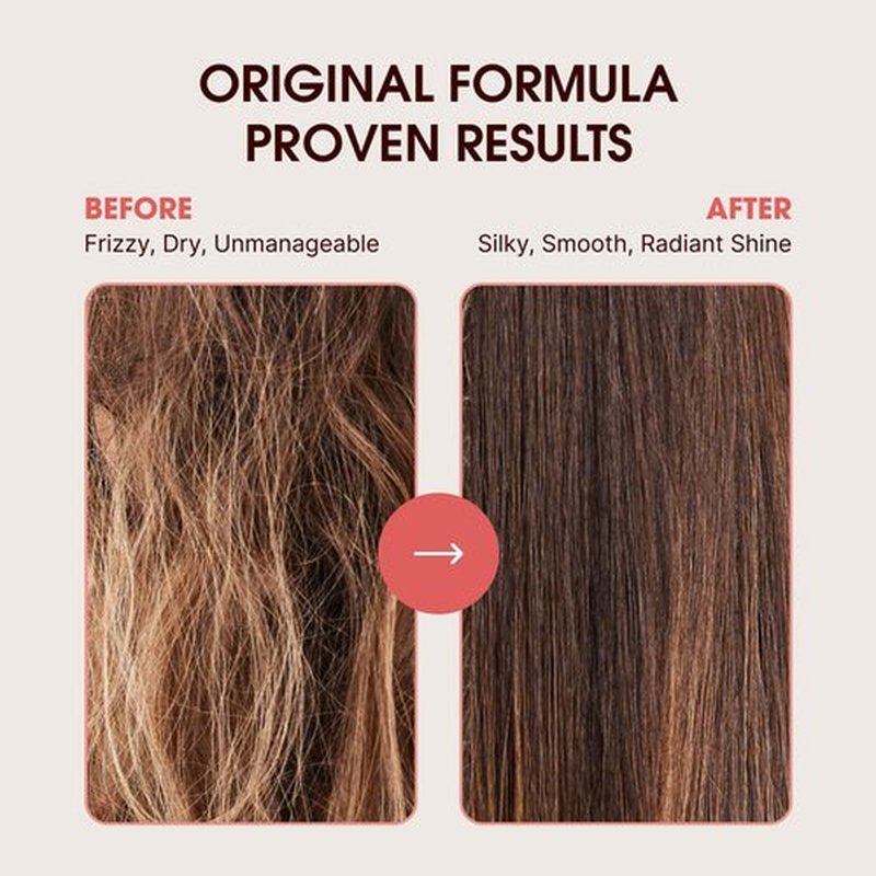 One 'N Only Argan Oil Hair Treatment - Lightweight Hydrating Oil for Natural Hair, Wigs & Extensions | Shine & Frizz Control (8 oz, 2pk)