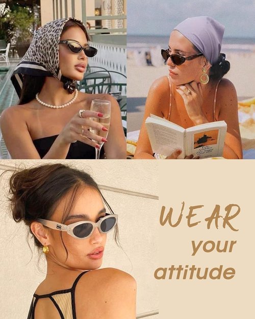 FURTALK Oval Sunglasses - Trendy Cat Eye Design with Polarized UV Protection | Vintage Style FT8207